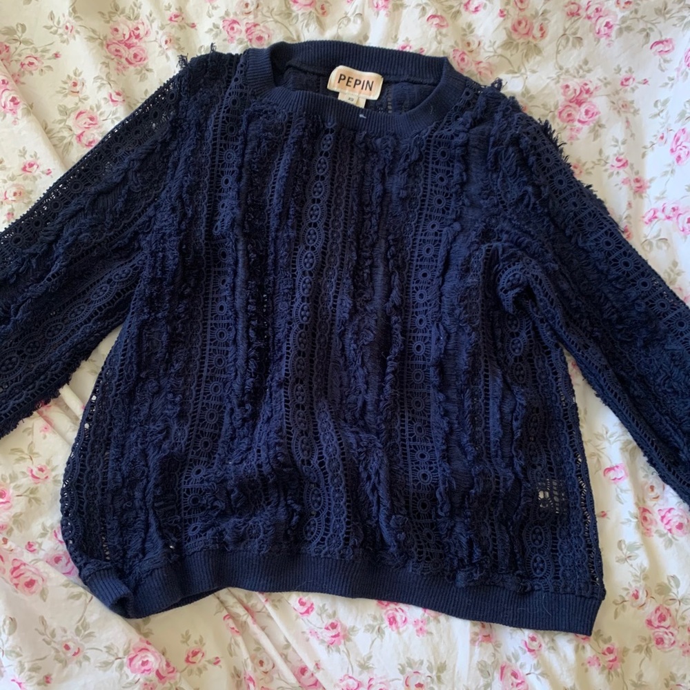 Pepin Embroidered Lace Top
